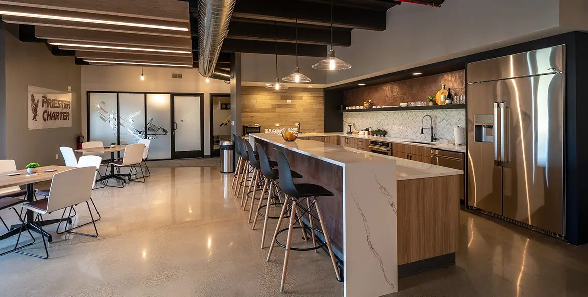 Priester Aviation Lounge Kitchen